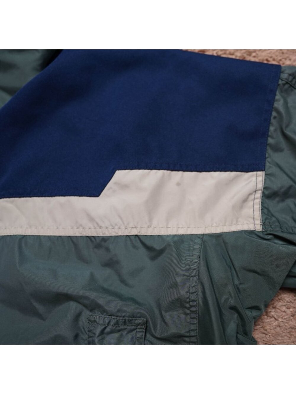 Y2K Columbia Bugaboo Jacket Mens L Green ColorBlock Winter Coat Shell Only - Picture 10 of 11